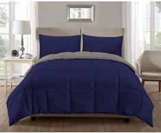 Duck Ensemble de Doudou Canard, Bleu Marine/argenté, King