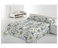 SABANALIA Garden Couvre-lit Fine décorative, Multicolore, Lit 150 â 250 x 280 cm