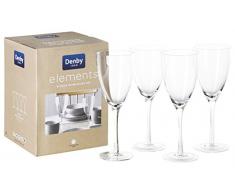 Denby Elements vin en Verre, Transparent, Lot de 4