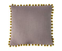 Riva Home Coussin Garni de Plumes, Colombe/Or, 50 x 50cm (20 x 20)