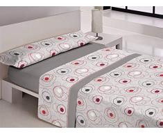 Libérez des Jeux de draps cama 135 cm Gris