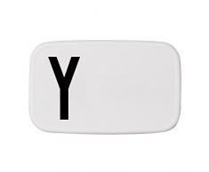 Design Letters Lunch Box Plastique Blanc/Noir 18 cm