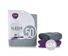 Clendy Cendy 201030 Lot de 24 Chiffons en Microfibre 50 x 70 cm