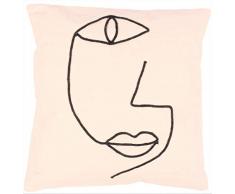 La Finesse - Housse de Coussin carrÃ©e 50 x 50 cm pour la Maison en Coton pour Le Salon, Le canapÃ©, la Chambre Ã Coucher, Tissu colorÃ©, Taille Unique