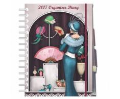 Robert Frederick Agenda Claire Coxon Art Déco 2017 Organiseur, Assortis