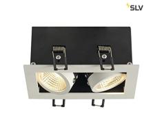 SLV Spot EncastrÃ© LED KADUX, Orientable et Inclinable | Plafonniers Variables, Eclairage IntÃ©rieur | Spots LED, RÃ©flecteur, Projecteur de Plafond, Lampes de Plafond, EncastrÃ©s | 2 Lampes, LED IntÃ©rieure, EEC E-A++