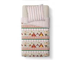 TODAY Parure Housse de Couette Enfant, Coton, Bleue, 140X 200 CM
