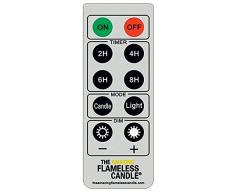 Liown bougie en cire Ã (TÃ©lÃ©commande led fonctionne avec piles) XL2, XL3, XL4 beige