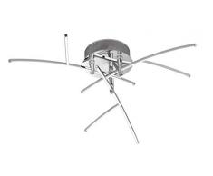 WOFI plafonnier 6 lumiÃ¨res troy 3 x lED 3 w, 7 85 x 85 x 20 cm 3000 k 430 lm-classe defficacitÃ© Ã©nergÃ©tique a + chromÃ© 9777.06.01.0000