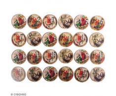 Rayher Calendrier de lAvent en MDF Blanc 2,7 x 1,6 x 0,13 cm