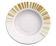 Ornamin assiette creuse à 23 cm bord Bâtonnets mélamine (modèle 125)