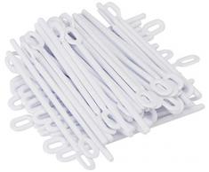 Martellato BÃ¢tons de Sucettes en Plastique, 400Â piÃ¨ces, Blanc