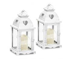Gartenfreude 9000-1003-01 Lanterne, MÃ©tal, WeiÃ, Medium