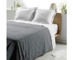 douceur dintÃ©rieur SYMPHONIE COUVRE LIT 2 PERSONNES, Anthracite, 230 x 250 CM