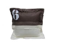 My Flair 23.19SF Coussin 50 x 50 x 14 cm Coussin rembourré 40% Coton 30% Lin 20% Viscose 10% Polyester Blanc/Beige/Motifs Nombre de 6