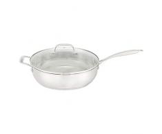 AmazonBasics Casserole sauciÃ¨re en inox avec couvercle, 5,2Â litres