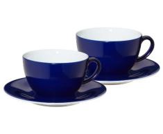 Kahla 57E147A70307C Pronto Ensemble de tasses à expresso et soucoupes 4 pièces Bleu nuit