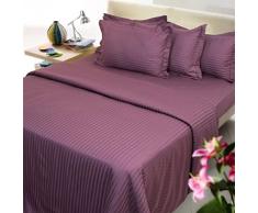 Luxury Linens & Bedding Linge de lit de qualité et Parure de lit 3 pièces Housse de Couette, Coton, Violet, Double