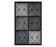 Vallila Falco Tapis Design en Viscose Noir 68 x 110 cm