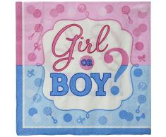 Amscan International Serviette de Table 511573Â Lunch-printedln Fille ou GarÃ§on