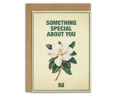 Message Earth 3264441 Carte Double Eco-Design avec Enveloppe Motif Something Special About You Beige Papier Recyclé 16,3 x 12,15 cm