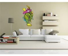 pinkelephant Autocollant Mural pour Enfants Les Clm003Â RigoloÂ âÂ Little MonsterÂ âÂ Oiseaux avec tÃªte de MortÂ âÂ Sticker Mural 64Â x 120Â cm