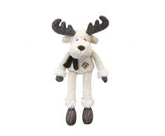 Peluches 770920Â Beige Renne avec Ã©charpe Gris