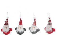 Galileo Casa Lot de 24 cintres en Feutre PÃ¨re NoÃ«l 15 cm