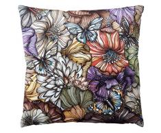 Nadja Wedin design Flower Power Marron en Velours â Housse de Coussin 48 X 48 cm