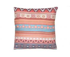 Sukima Decor Ethnique Orange Coussin de Chaise, Polyester, Orange, 45Â x 45Â x 5Â cm