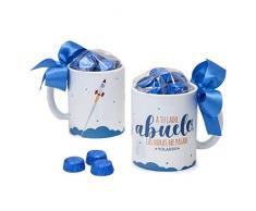 Mopec GB500.3.1 Tasse en cÃ©ramique avec 6 chocolats, en porcelaine