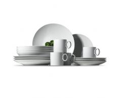 Thomas 11900-800001-18842 Service de table 4 assiettes à dessert, 4 assiettes plates, 4 assiettes creuses + 4 mugs Blanc