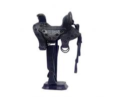 Better & Best 019175 â Figurine décorative de Laiton, Chaise de Monter espagnole, Couleur Noir