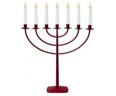 Star 104-45 Marcia Chandelier en LED 7 Lumières Rouge Métal 56 x 46 cm