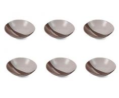 Villa dEste Home Tivoli 2195307 Officina Lot de 6 assiettes creuses en grÃ¨s