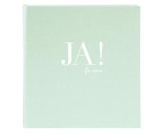 Goldbuch Album de Mariage Los, Nous mÃ©fions Nous, sÃ©rie LieblingsDINGE by, Album Photo avec 60 Pages Blanches et Feuilles de sÃ©paration Pergamine, Album Photo en Lin, Papier Vert, env. 30 x 31 x 4 cm