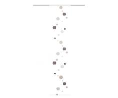 Home Fashion Scherli Panneau Coulissant Hexagone, Polyester, Pierre 245Â x 60Â cm