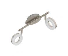 Briloner leuchten plafonnier lED 2 x 4 w 330 lm nickel mat 2749â022