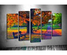 Bonamaison Peinture sur toile, multicolore, 100 x 60 cm, 5 unit - Conçu et fabriqué en Turquie