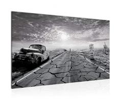Tableau decoration murale Route 66 - XXL Impression sur Toile Salon Appartment 1 Parties - prÃªt Ã accrocher - 600314c