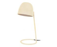 Tosel 90299 Lampe Bureau 1 Lumière, Acier/, E14, 40 W, Ivoire, 14 x 40 cm