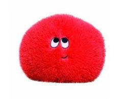 FLAUSCHN Coussin Moelleux pour Enfant avec Visage Amusant - Diamètre 35 cm - Super Doux (Rouge)