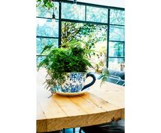 Ivyline Pot de Fleurs, Céramique, Bleu, Taille Unique