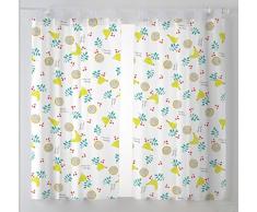 Martina Home Poules Pack de Rideaux Voilage pour Cuisine, Tissu, Bleu, 29Â x 2Â x 38Â cm, Lot de 2