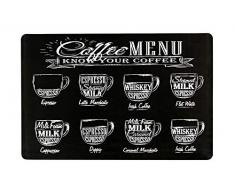 TheKitchenette Lot de 6 Sets de table COFFEE/NOIR