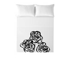 Devota & Lomba 67838.0 Parure de lit, Drap de Dessus 240Â xÂ 270Â cm + 2Â taies doreiller 50Â xÂ 90Â cm, Motif Roses