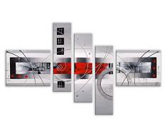 Arte dal Mondo AY041CX1 Abstrait Tableau Moderne sur Toile avec ChÃ¢ssis Acrylique Multicolore 110 x 160 x 3 cm