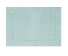 Excelsa Cottage Chemin de Table, Coton, 48Â x 33Â x 1Â cm 48x33x1 cm Bleu Ciel