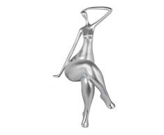 World Art Attente Sculpture En RÃ©sine, Multicolore, 75x36x34 Cm