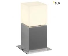 SLV Square Pole 30 Lampadaire dextÃ©rieur LED IP44 en acier inoxydable 316 3000 K 12 W ArgentÃ©